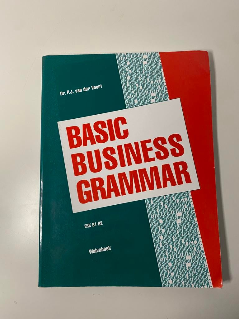 Basic Business Grammar – ERK B1-B2 – Walvaboek – goede sta, Ophalen of Verzenden, Zo goed als nieuw, Overige niveaus, Engels