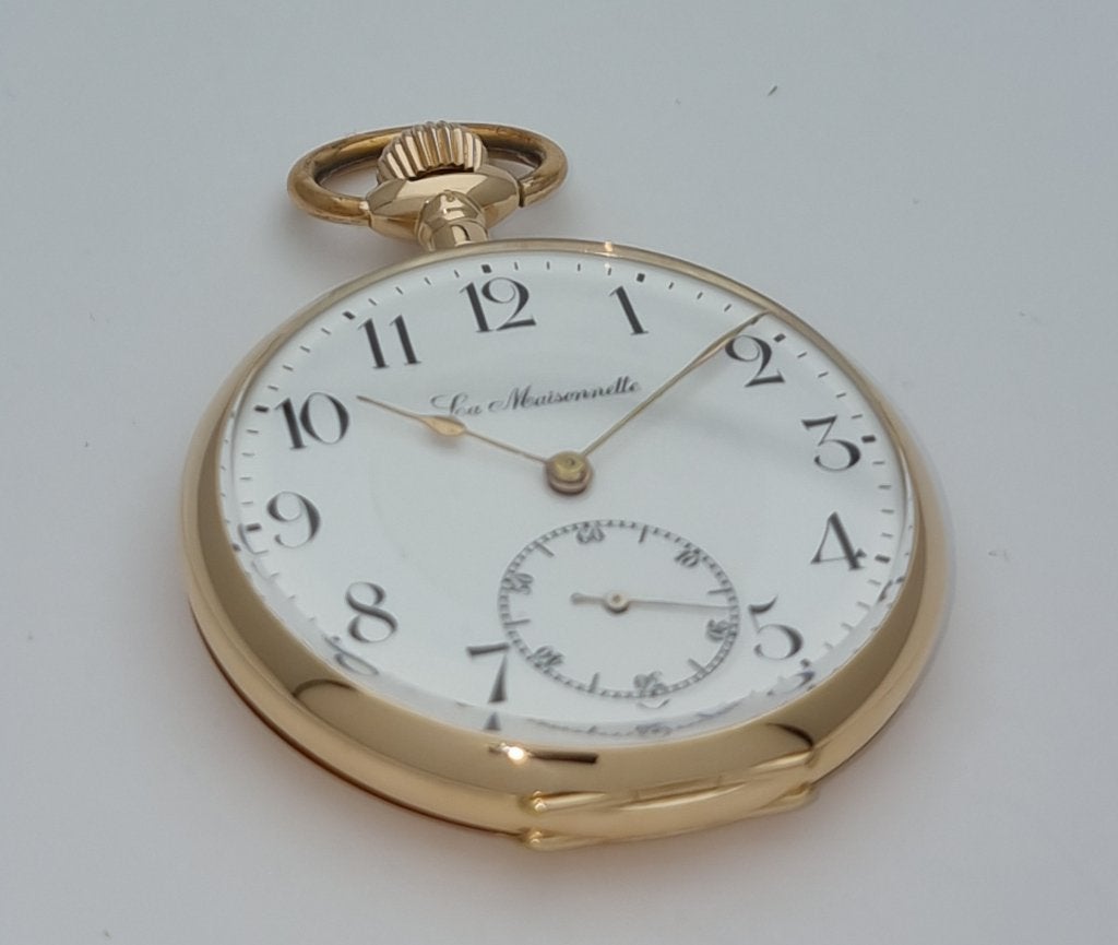 La Maisonette Special Breguet 14 kt goud, mint conditie, Zakhorloge, Verguld, 1960 of later, Goud