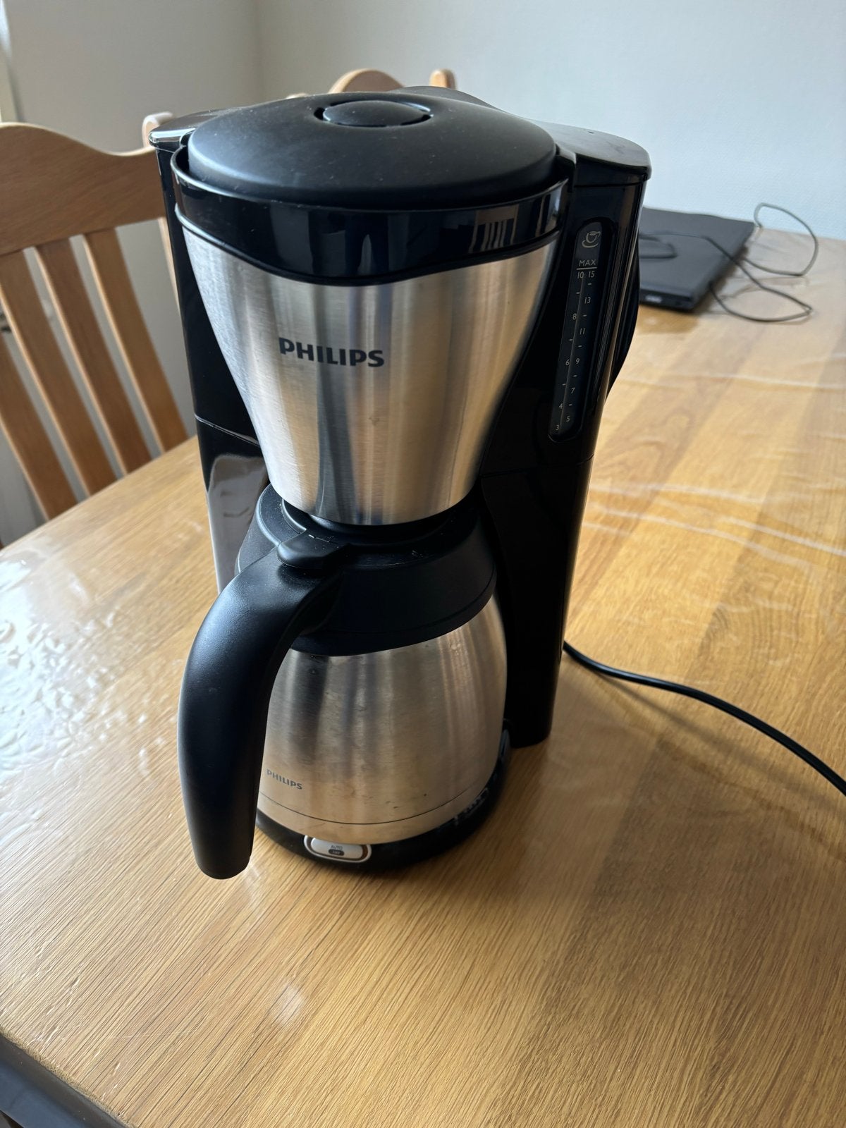 Philips Koffiezetapparaat met Thermoskan, Gebruikt, 10 kopjes of meer, Koffiemachine, Gemalen koffie