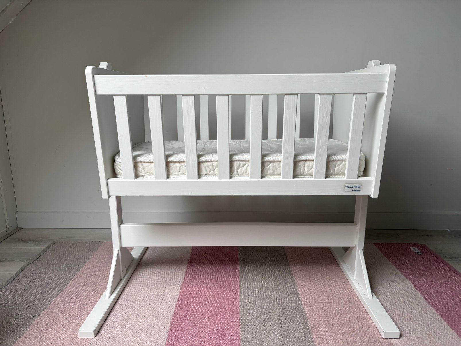 HappyBaby Holland babywieg met schommelfunctie en matras, Ophalen, Gebruikt, Wieg