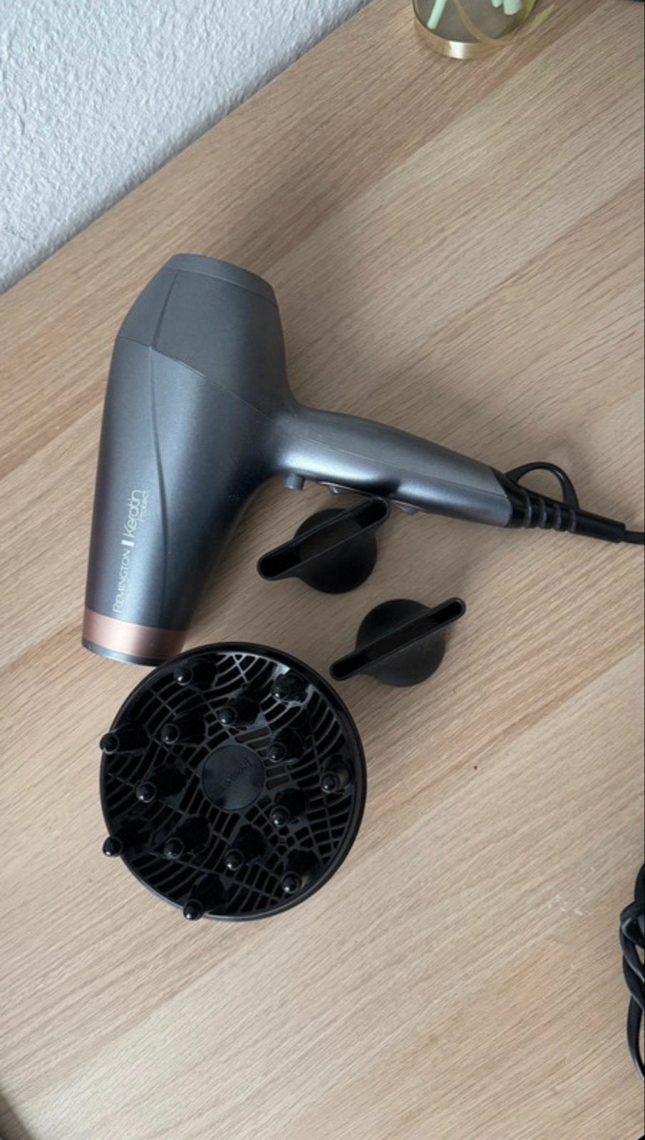Remington Keratin Protect Föhn met Diffuser, Ophalen of Verzenden, Zo goed als nieuw, Haarverzorging