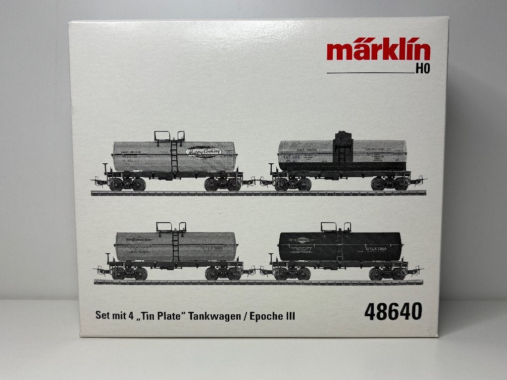 Märklin H0 48640 USA set ketelwagons, Wisselstroom, Treinset, Nieuw, Ophalen of Verzenden