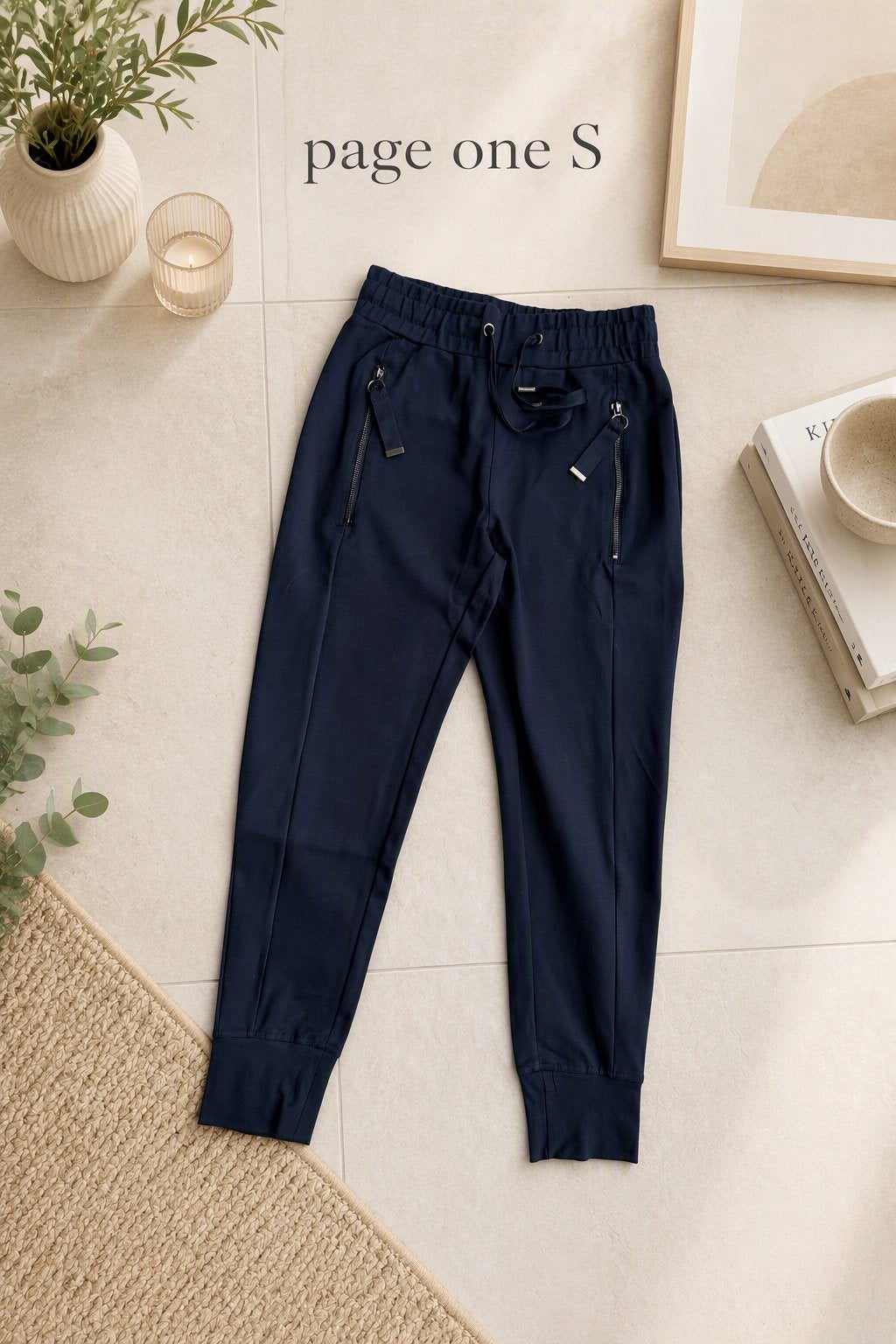 Page one broek maat S, Kleding | Dames, Blauw, Ophalen of Verzenden, Zo goed als nieuw, Driekwart