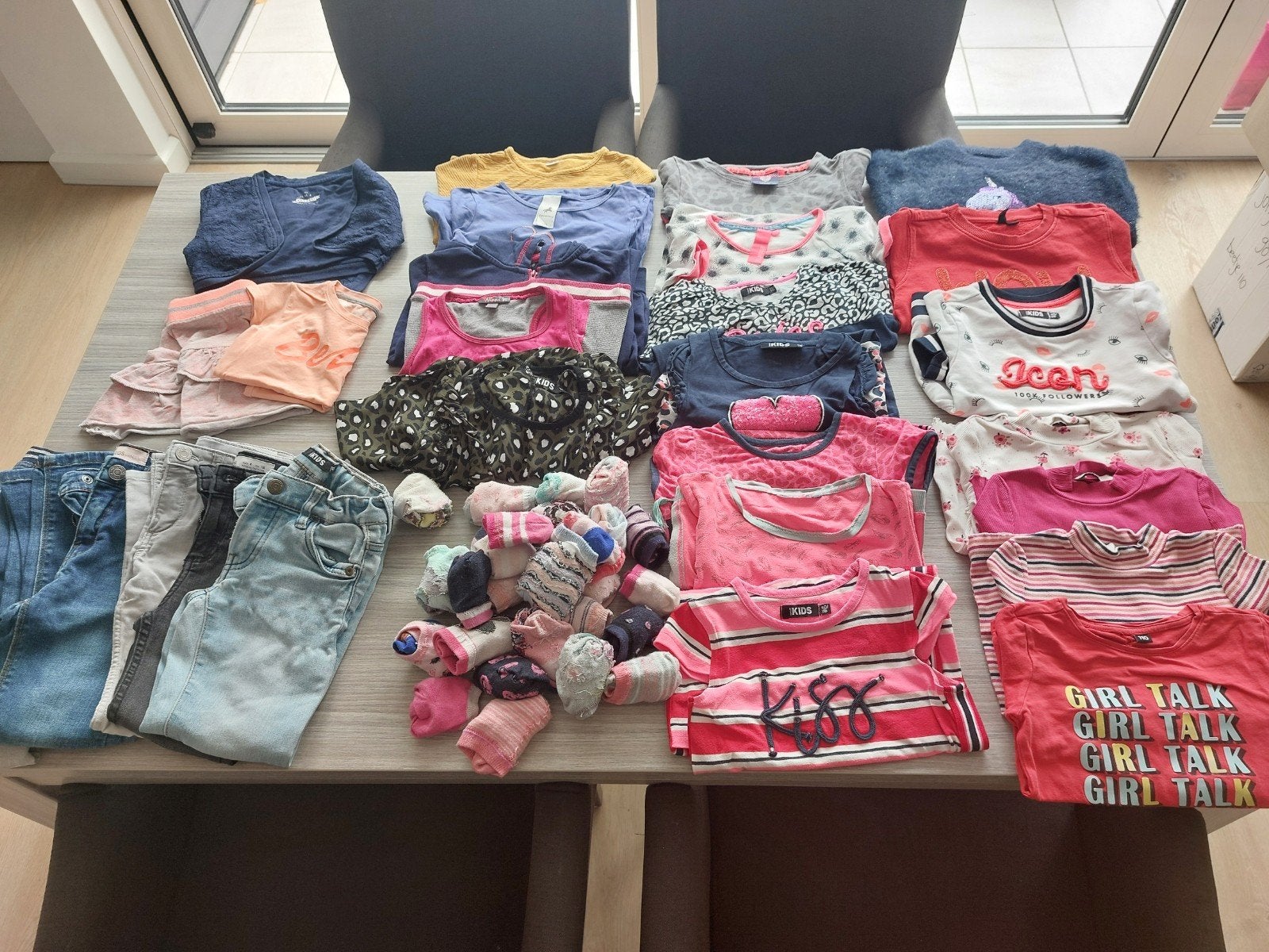 Kleding pakket meisje maat 110/116, Ophalen of Verzenden, Zo goed als nieuw, Meisje, Jurk of Rok