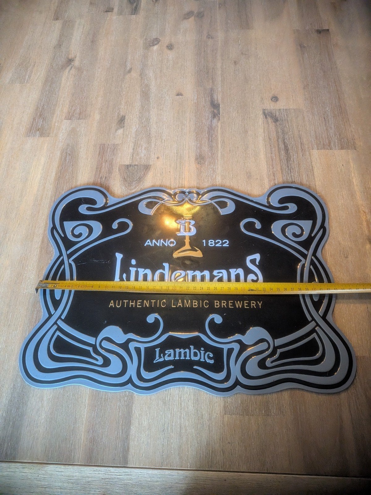 Lindemans Lambic Brouwerij Reclamebord - Vintage Stijl, Ophalen of Verzenden