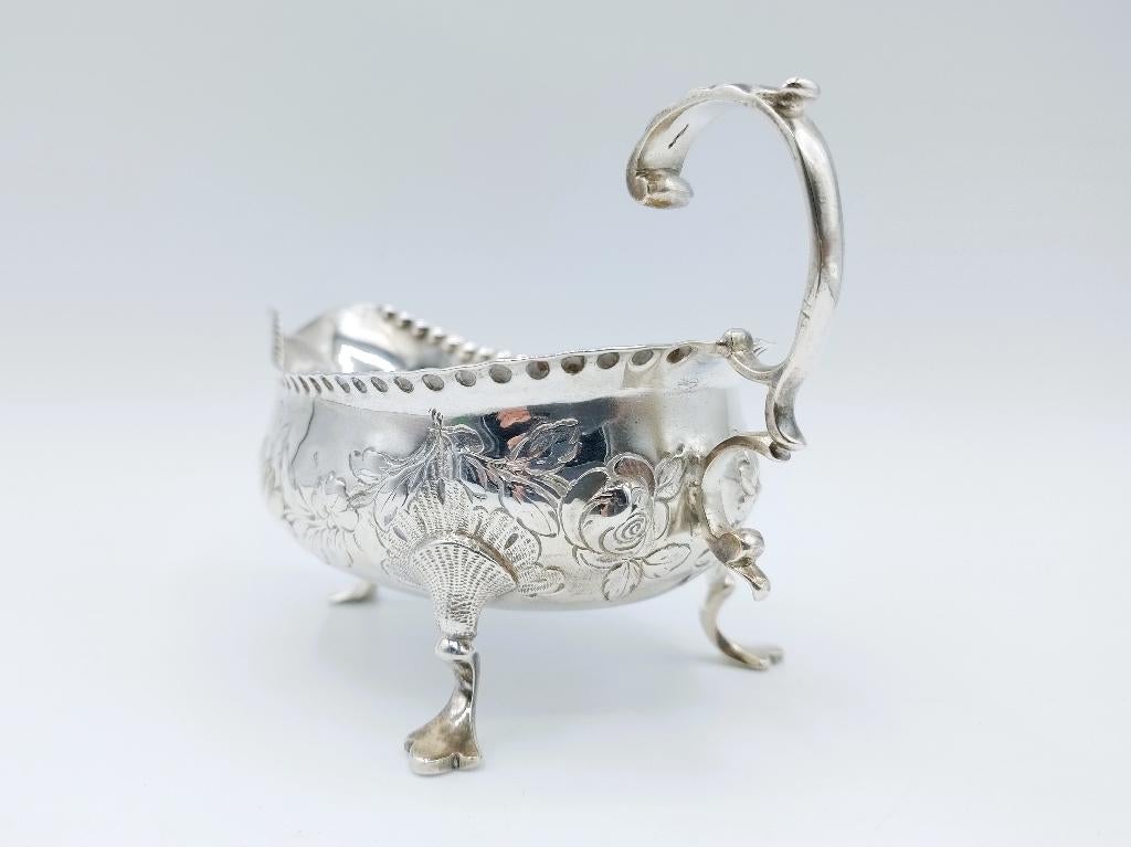 Zilveren sauskom, T. Wright, London, 1778, Antiek en Kunst, Verzenden, Zilver
