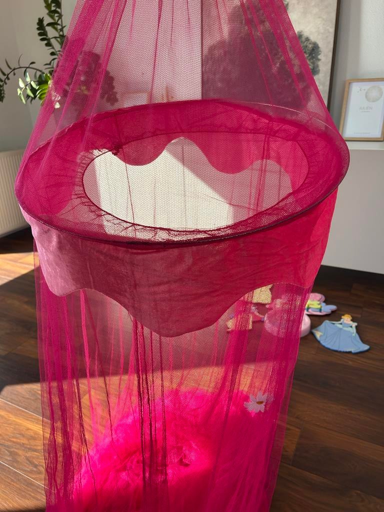 Roze klamboe met bloemen - perfecte staat, Ophalen of Verzenden, Zo goed als nieuw, Klamboe