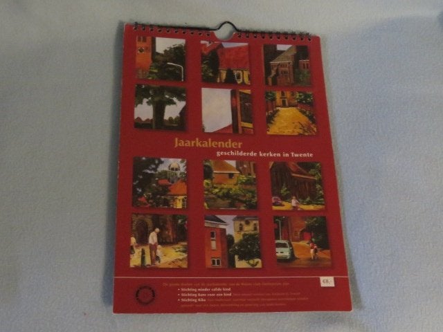 Jaarkalender geschilderde kerken in Twente zonder jaartal, Verzamelen, Ophalen of Verzenden, Zo goed als nieuw, Overige typen