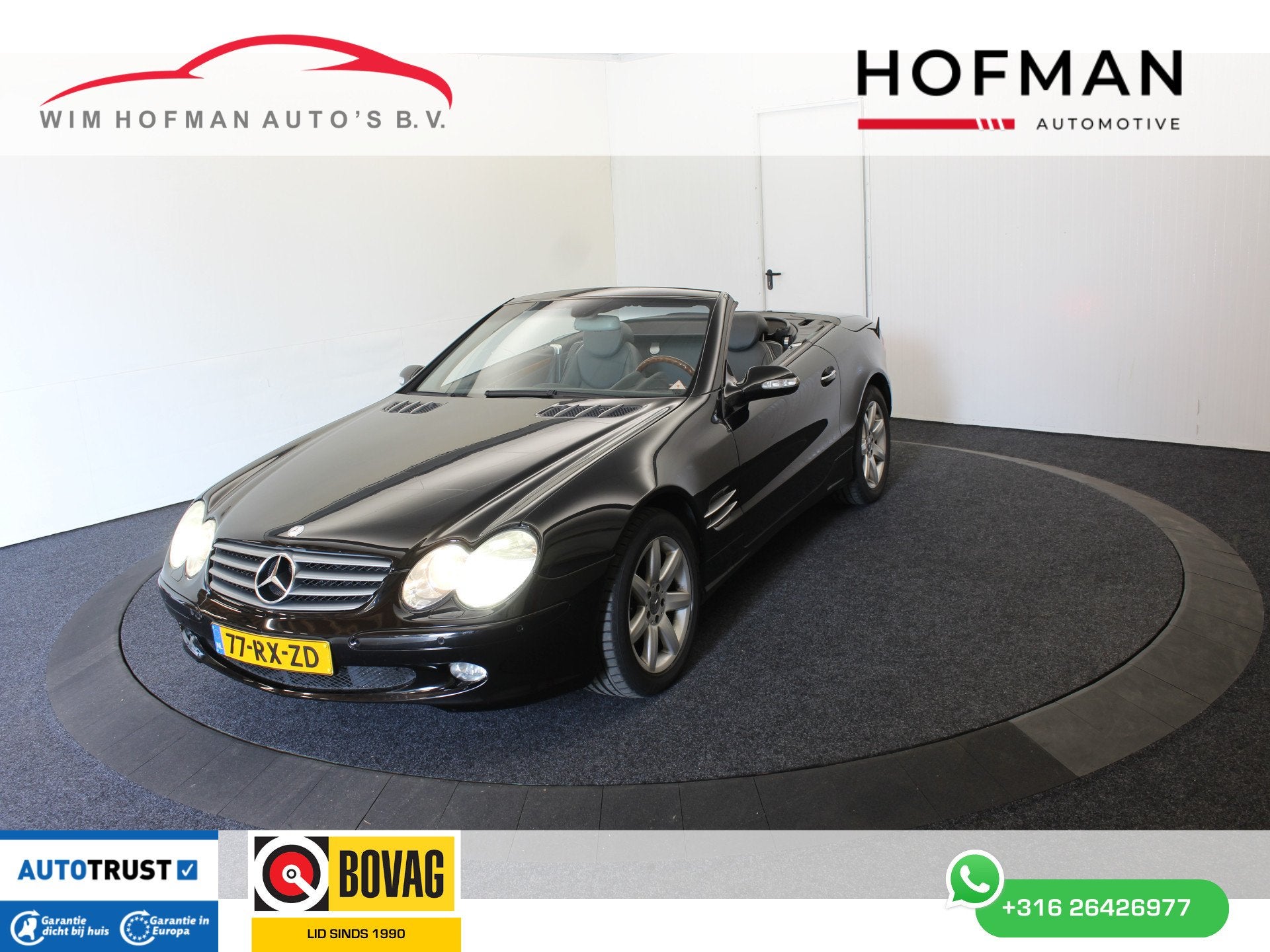 Mercedes-Benz SL-Klasse 500 V8 306PK Youngtimer Navi Clima L, Automaat, Achterwielaandrijving, Gebruikt, Automatische klimaatregeling
