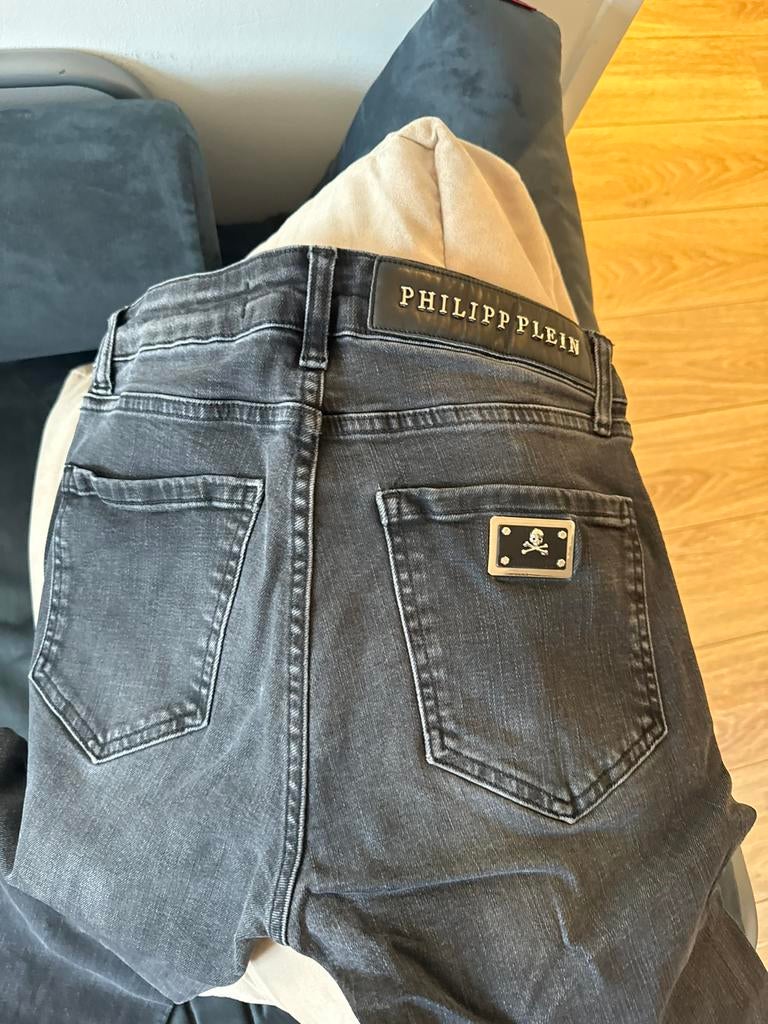 Philipp plein broek, Ophalen, Zo goed als nieuw, Blauw, W32 (confectie 46) of kleiner