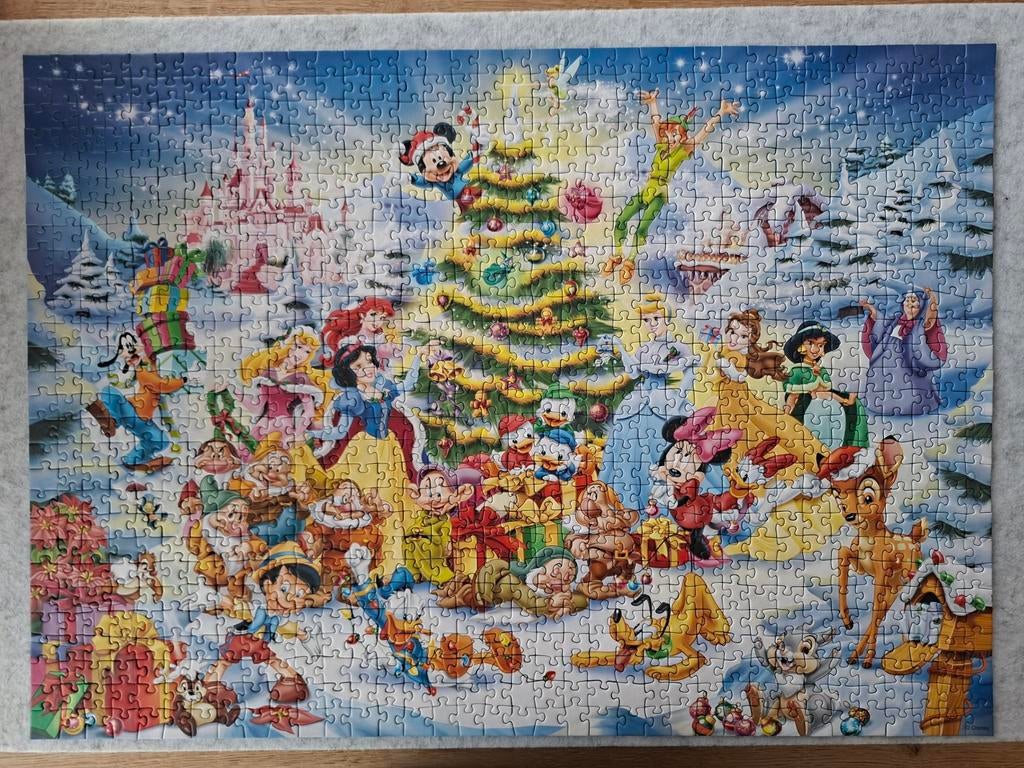 Ravensburger Disney Kerstpuzzel 1000 stukjes, Ophalen, Meer dan 50 stukjes, Zo goed als nieuw, 6 jaar of ouder
