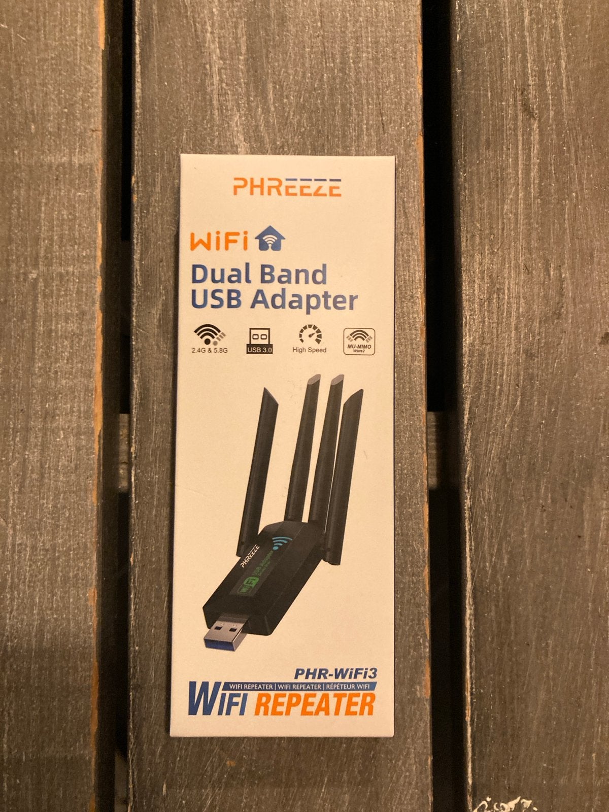 PHREEZEE Dual Band USB Adapter - Wifi Repeater, Ophalen of Verzenden, Nieuw