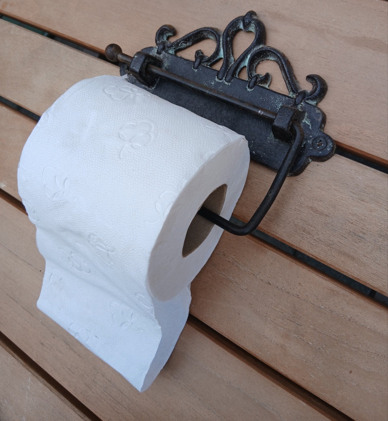 Antieke toiletrolhouder, Ophalen of Verzenden