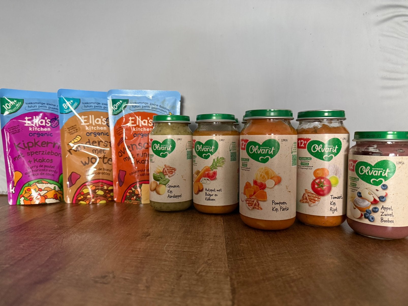 Babyvoeding Olvarit en Ella’s Kitchen, Ophalen