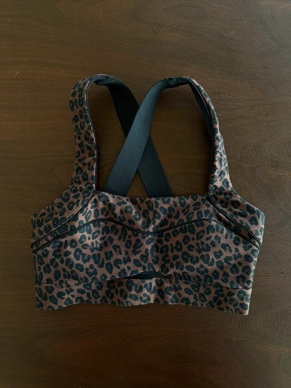 Never Fully Dressed leopard sport-bh maat M, Kleding | Dames, Maat 38/40 (M), Zwart, Nieuw, Ophalen of Verzenden