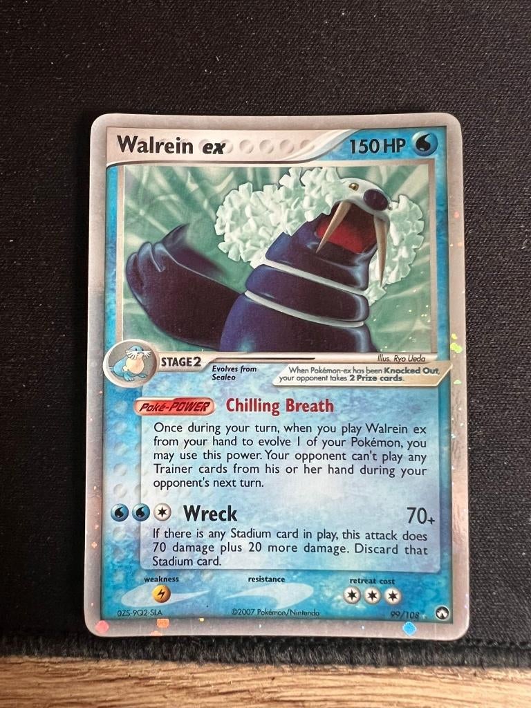 Pokémon Walrein EX #99 Power Keepers, Ophalen of Verzenden, Zo goed als nieuw, Losse kaart