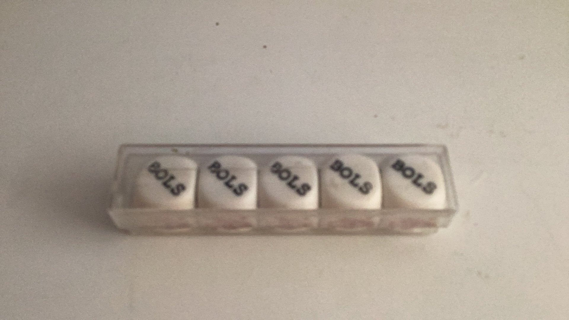 BOLS set dobbelstenen, Ophalen of Verzenden, Zo goed als nieuw, Gebruiksvoorwerp