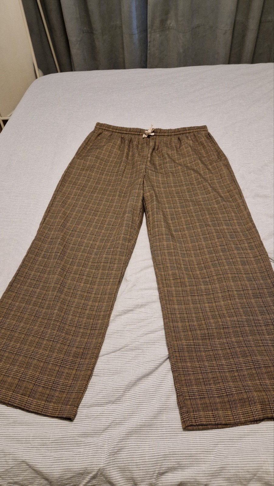 Hema geruite broek XL, Bruin, Maat 46/48 (XL) of groter, Ophalen of Verzenden, Zo goed als nieuw