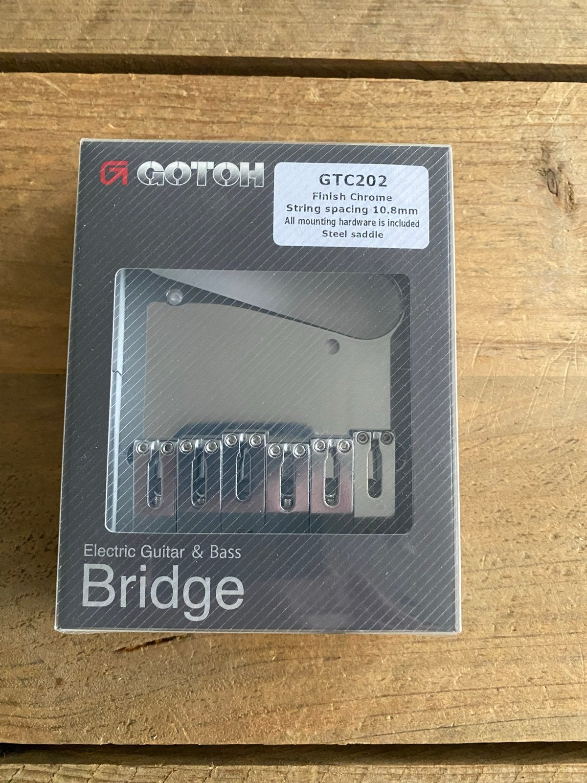 Gotoh GTC202 Telecaster Brug - Chroom, 10.8mm string spacing, Muziek en Instrumenten, ., Nieuw, Ophalen of Verzenden, Gotoh
