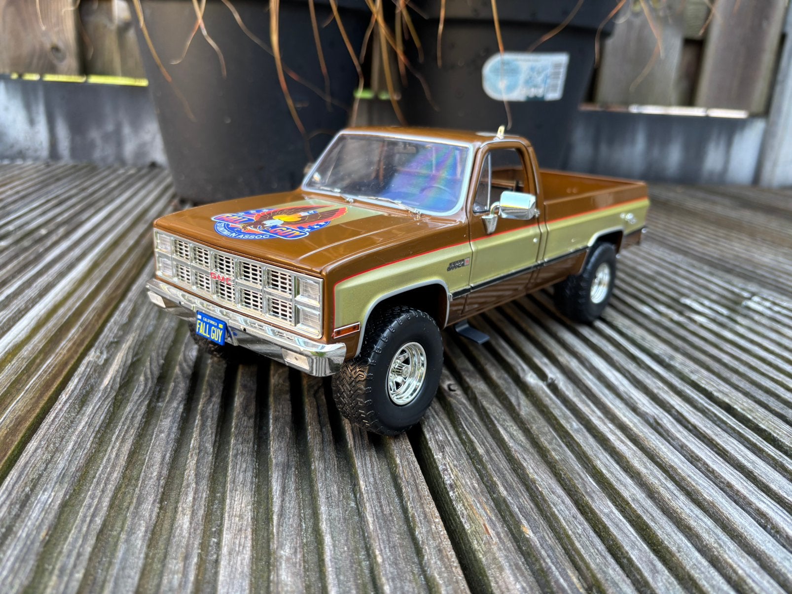Greenlight 1982 GMC K-2500 Sierra Grande 1:18, Ophalen of Verzenden, Zo goed als nieuw, Auto, Overige merken