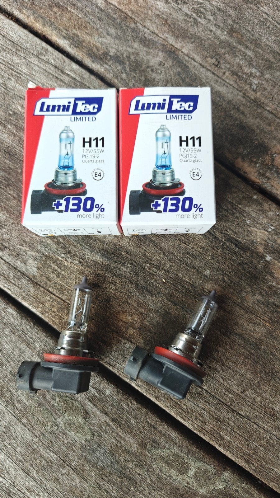 4x H11 Lumi Tec lampen voor BMW X5 E70 (+130% licht), Ophalen of Verzenden, Gebruikt, BMW