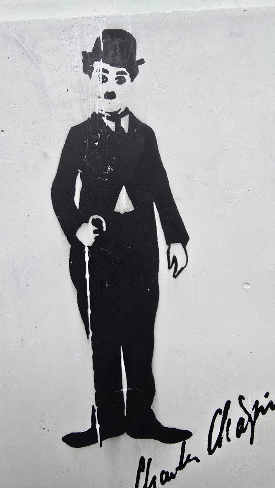 Vintage Charlie Chaplin gipsen wandbord (1987), Ophalen of Verzenden