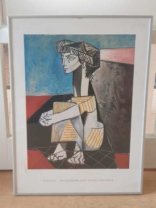 Jacqueline aux mains croisés 1954 Pablo Picasso, Antiek en Kunst, Ophalen