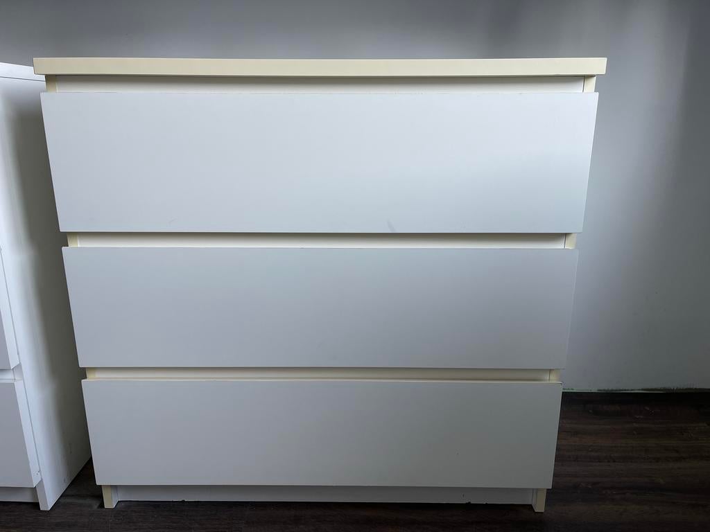 Ikea Malm ladekast (3 lades), Ophalen, Gebruikt, 50 tot 100 cm, 3 of 4 laden