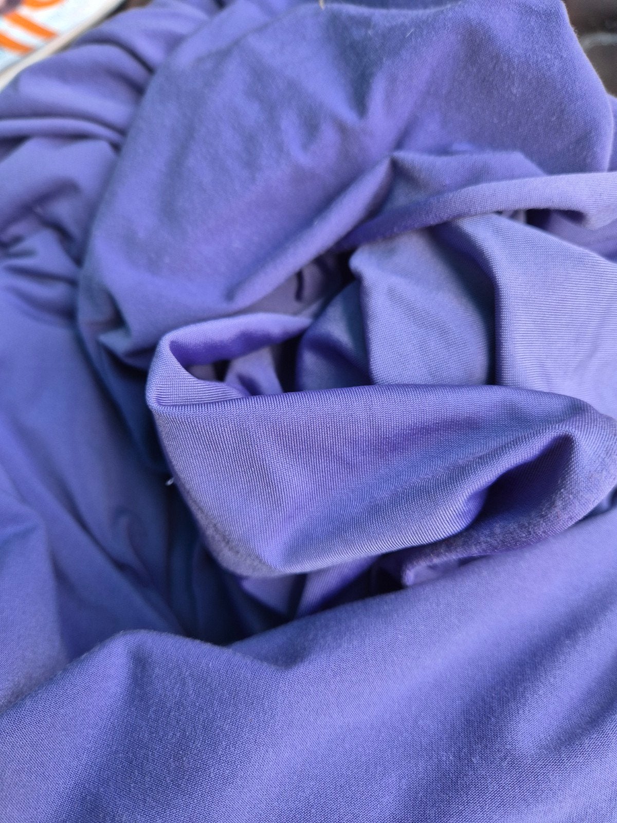 Lavendel lycra stof -ruim 4 m - Nieuw, 120 cm of meer, Paars, Ophalen of Verzenden, Polyester