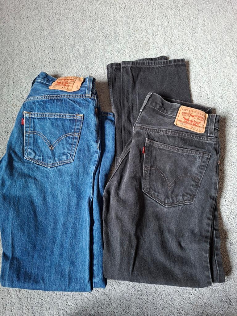 Levi straus 501 en 505 spijkerbroeken, Ophalen of Verzenden, Zo goed als nieuw, Blauw, W32 (confectie 46) of kleiner