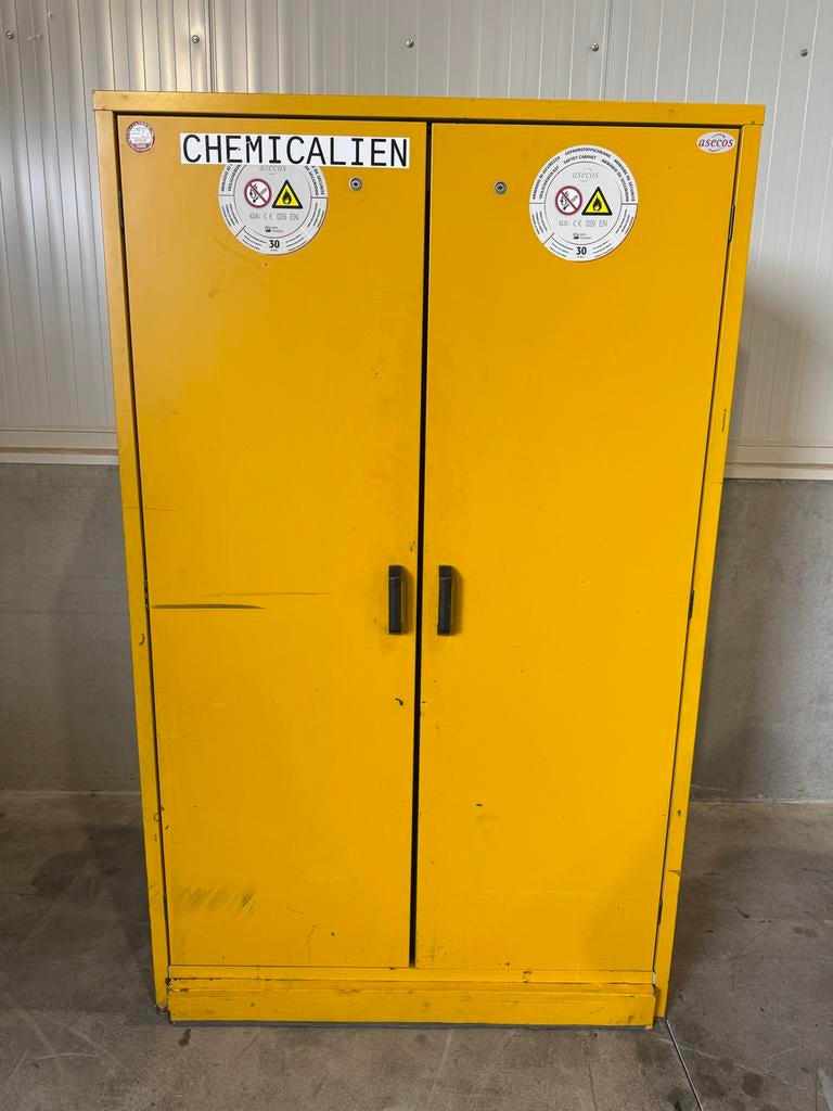 Gele Chemicaliënkast - Asecos Veiligheidskast, Ophalen, Gebruikt, 100 tot 150 cm, 150 tot 200 cm