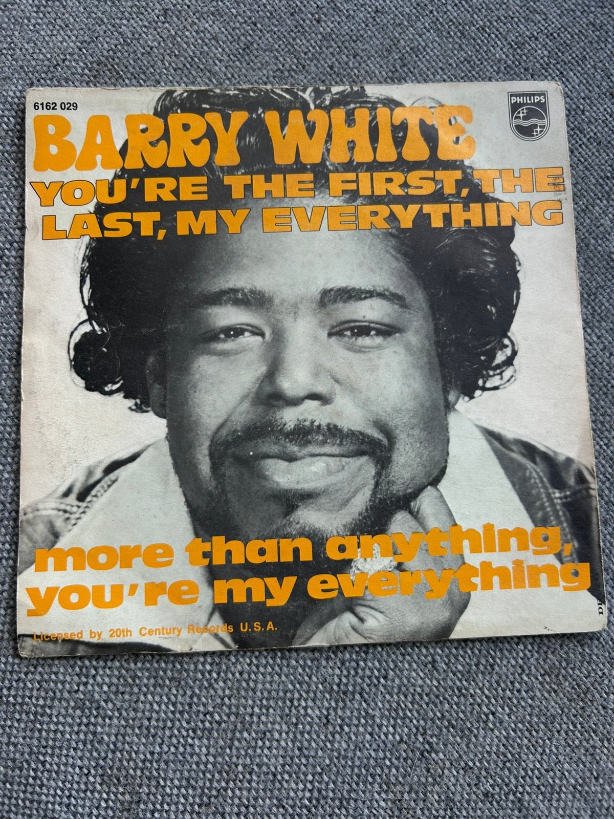 Barry White You’re The First, The Last, My Everything, Ophalen of Verzenden, Zo goed als nieuw, 7 inch, Pop
