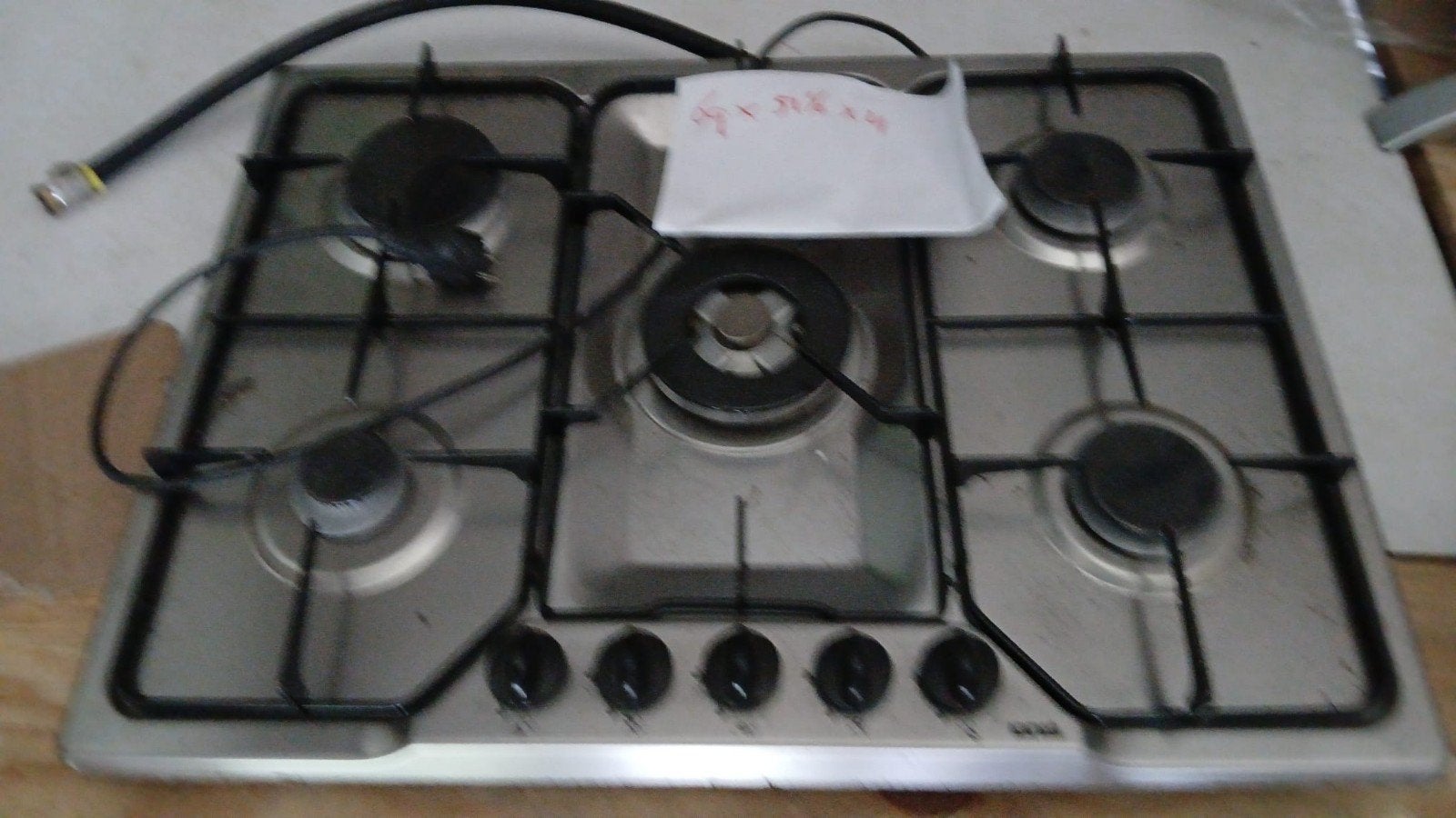 5-pits Gasfornuis 69x51x4 in prima staat, Witgoed en Apparatuur, Ophalen, Zo goed als nieuw, Inbouw, Gas