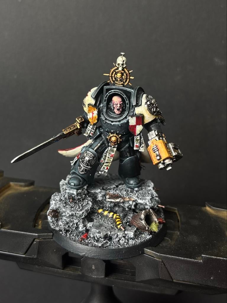Warhammer 40k Black Templar Captain in Terminator Armour, Gebruikt, Figuurtje(s), Ophalen of Verzenden, Warhammer 40000
