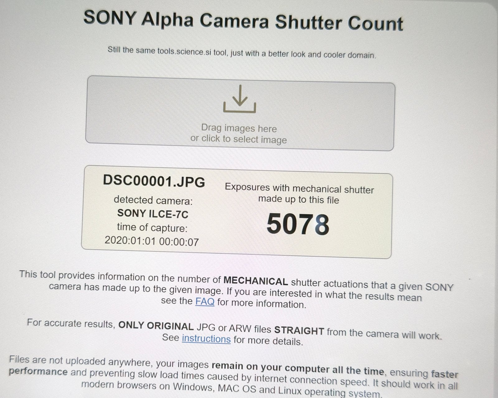 Sony A7C Full Frame systeemcamera– slechts 5.078 clicks