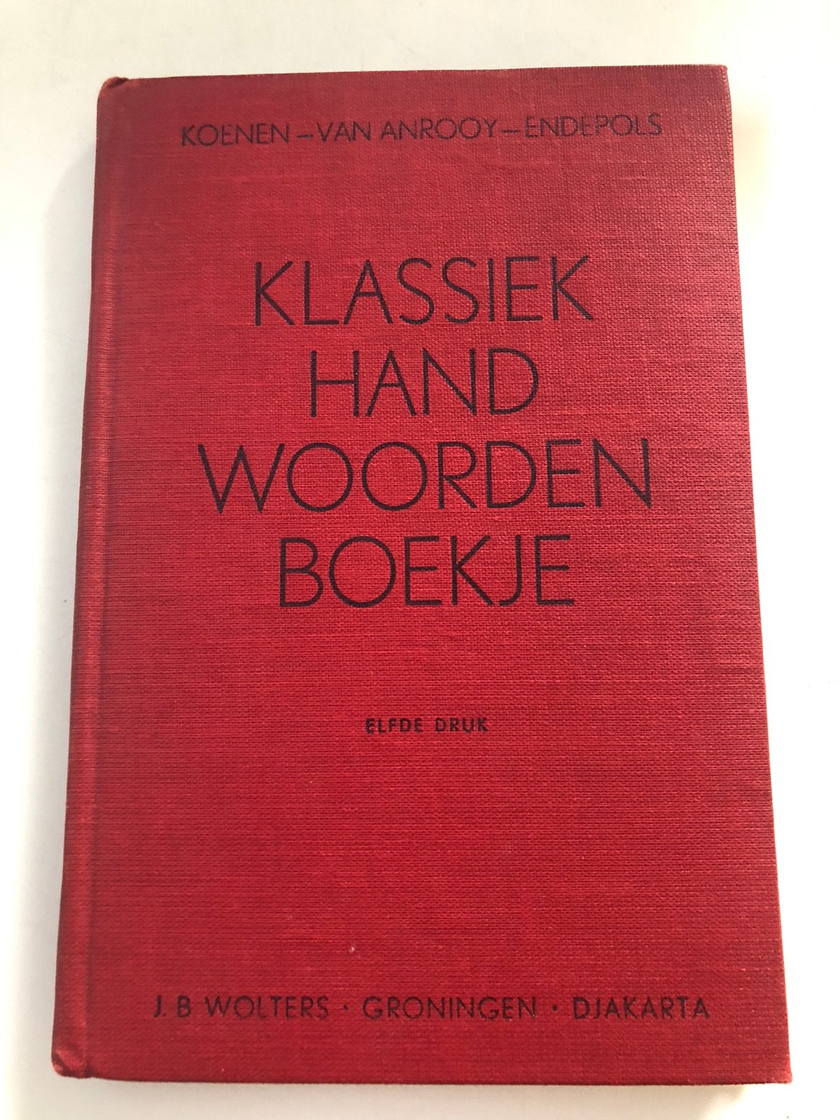 Klassiek Handwoordenboekje uit 1952, Gelezen, Koenen of Wolters, Nederlands, Ophalen of Verzenden