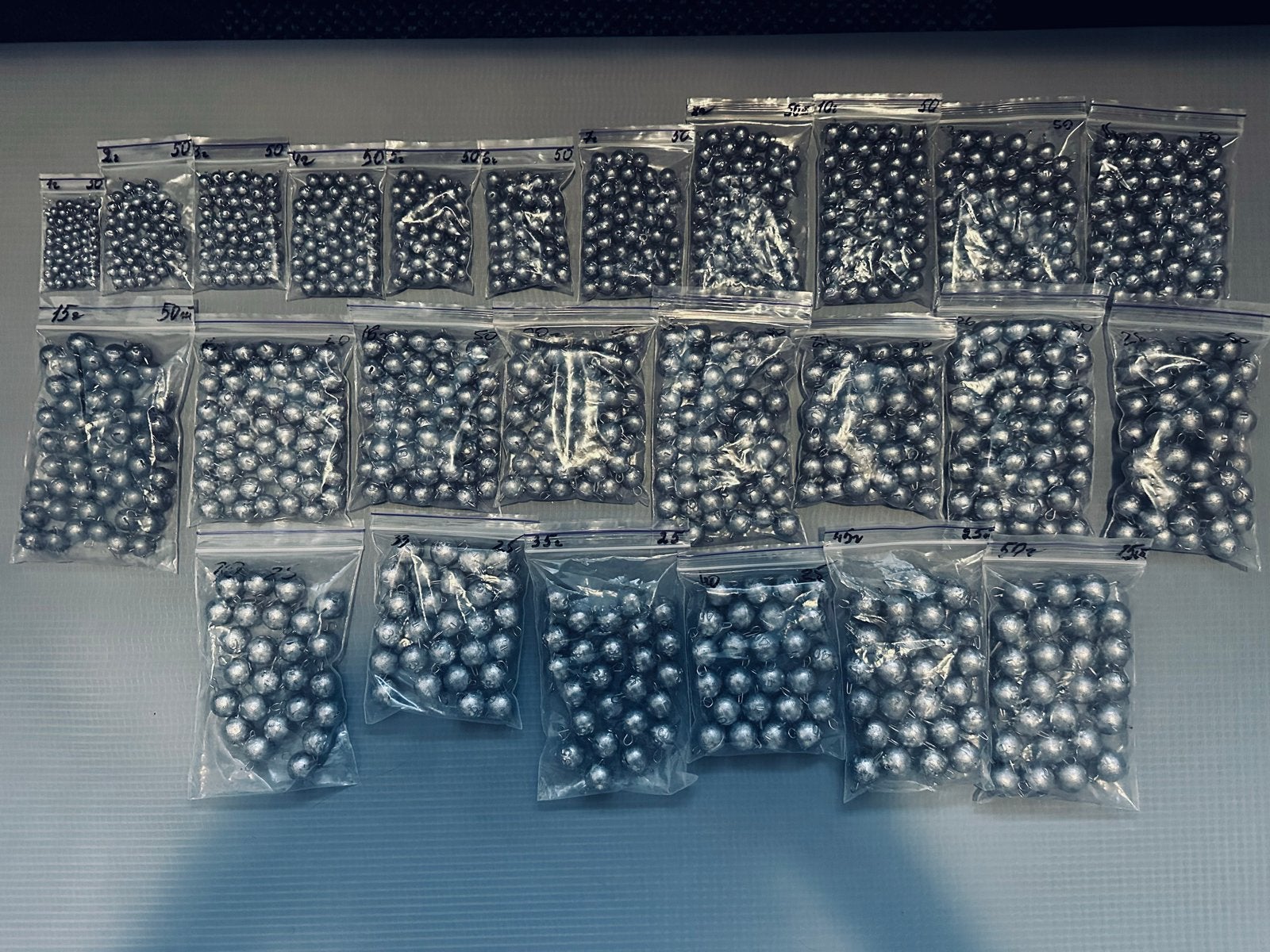 Grote set loodgewichten voor het vissen op roofvis 🎣, Ophalen, Zo goed als nieuw, Dobber of Lood