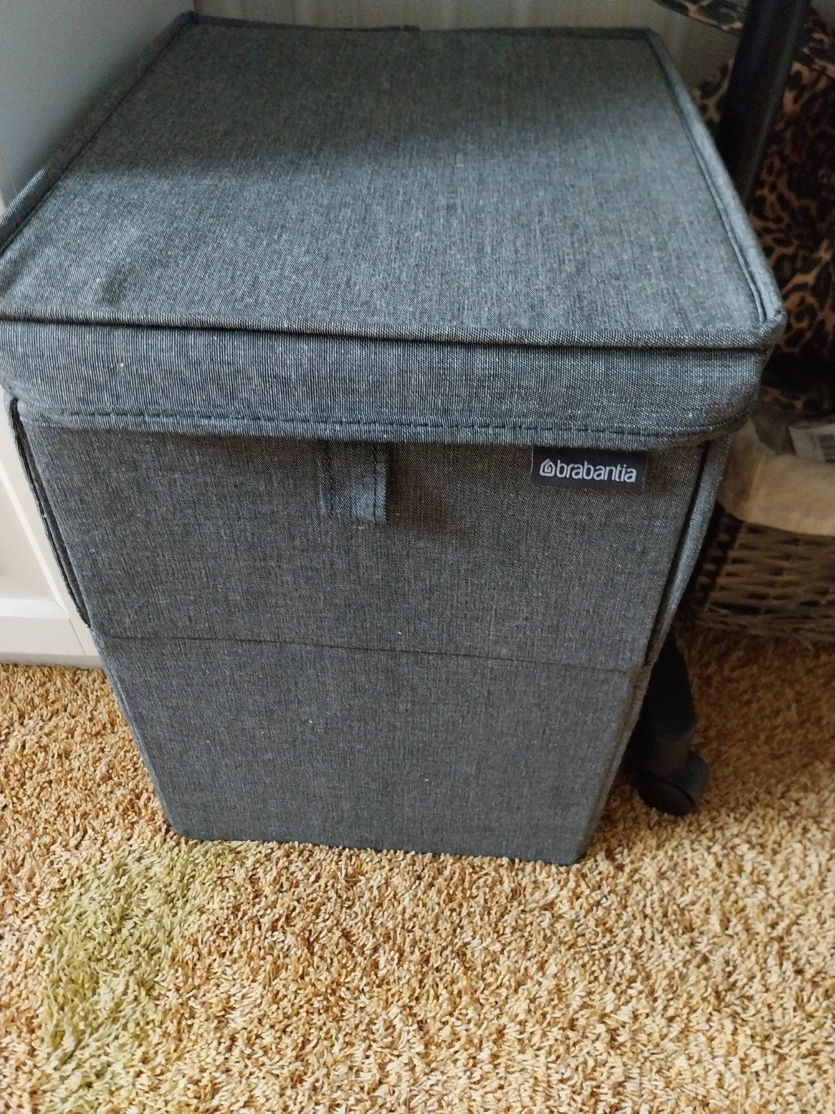 Brabantia wasmand/opbergbox met deksel - Grijs, Nieuw, Ophalen of Verzenden, Modern, Grijs