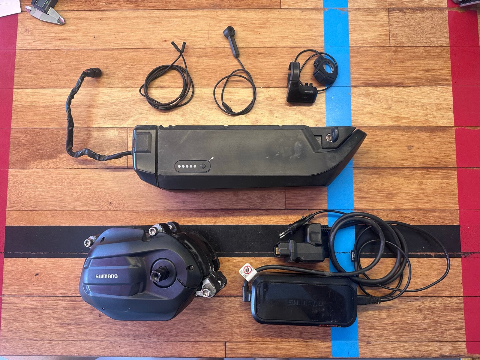 Shimano E-bike onderdelen: Motor, accu, display, lader, Elektrische fiets, Gebruikt, Kunststof, Ophalen of Verzenden