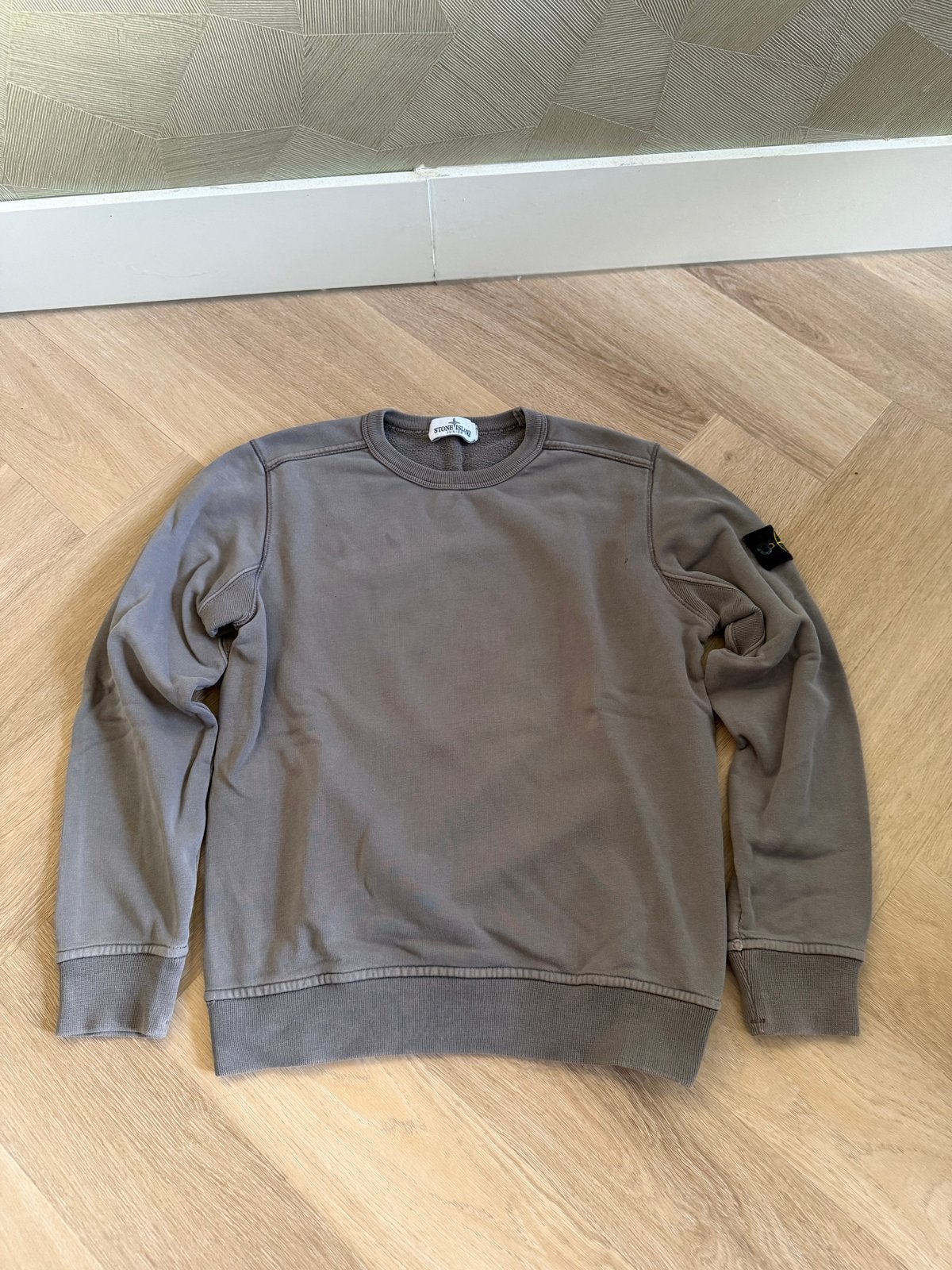 Stone Island Junior Sweatshirt - Grijs - Maat 10, Kinderen en Baby's, Ophalen of Verzenden, Zo goed als nieuw, Jongen