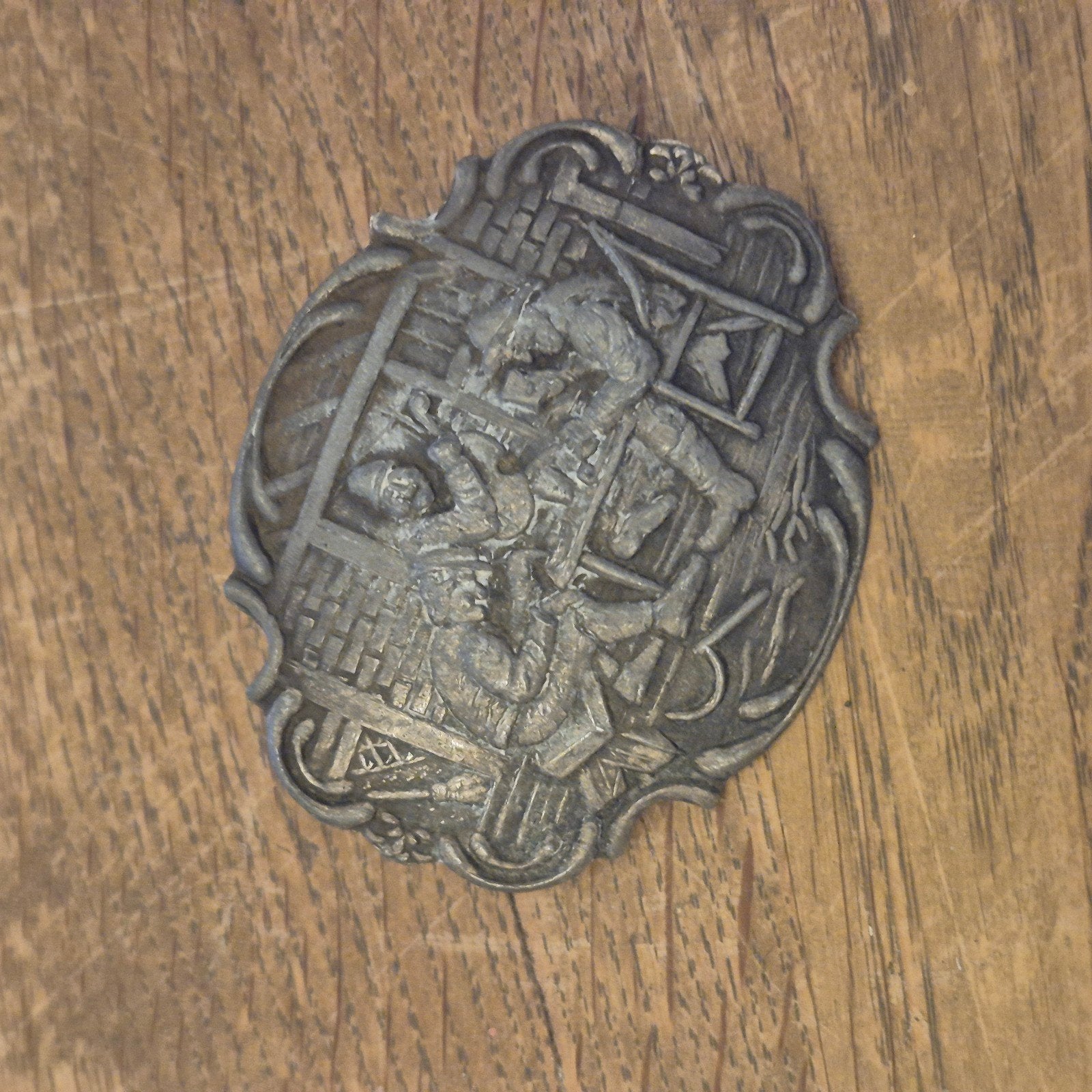 Vintage Broche/Speld met Mijnwerkersmotief, Ophalen of Verzenden