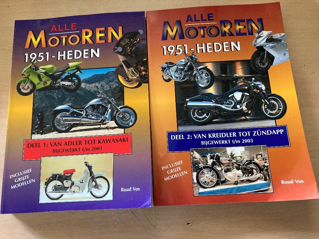 Alle Motoren 1951-Heden Deel 1 & 2 - Ruud Vos, Boeken, Ophalen of Verzenden, Gelezen, Ruud Vos, Algemeen