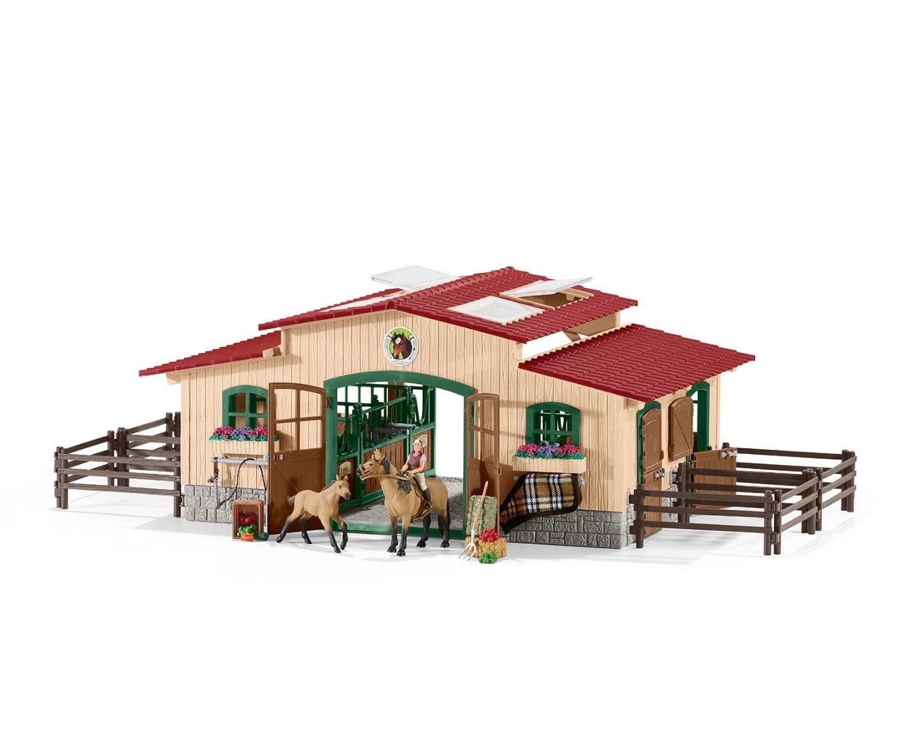 Schleich Paardenstal met Accessoires en Figuren, Ophalen of Verzenden, Nieuw