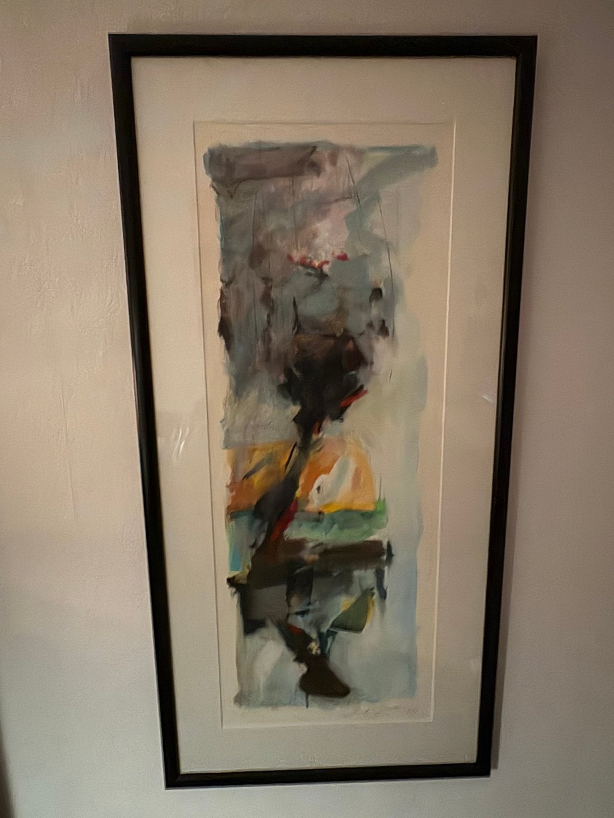 Zeefdruk Richard Smeets - Trein in Landschap, Antiek en Kunst, Ophalen of Verzenden