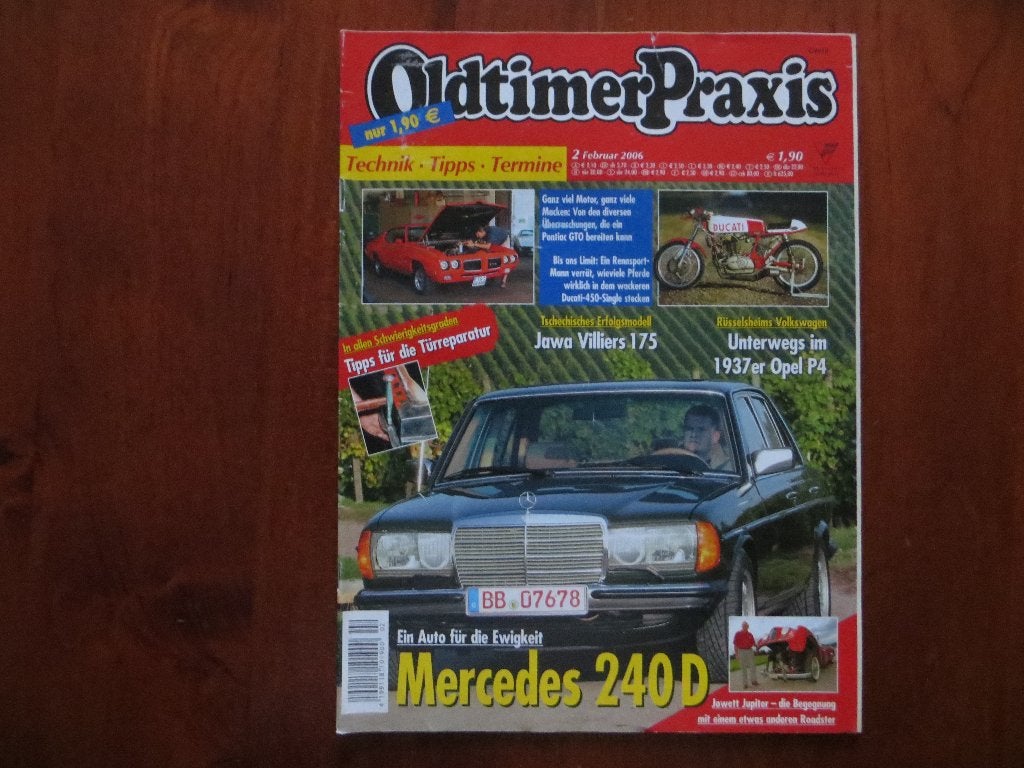 Oldtimer Praxis 2 2006 Mercedes-Benz 240 D W123, Jowett, Ophalen of Verzenden, Nieuw, Mercedes