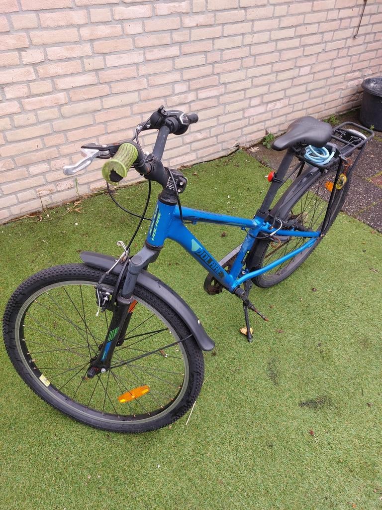 Blauwe Polar fiets met 24 inch wielen en versnellingen, Versnellingen, Ophalen of Verzenden, Polar, Gebruikt