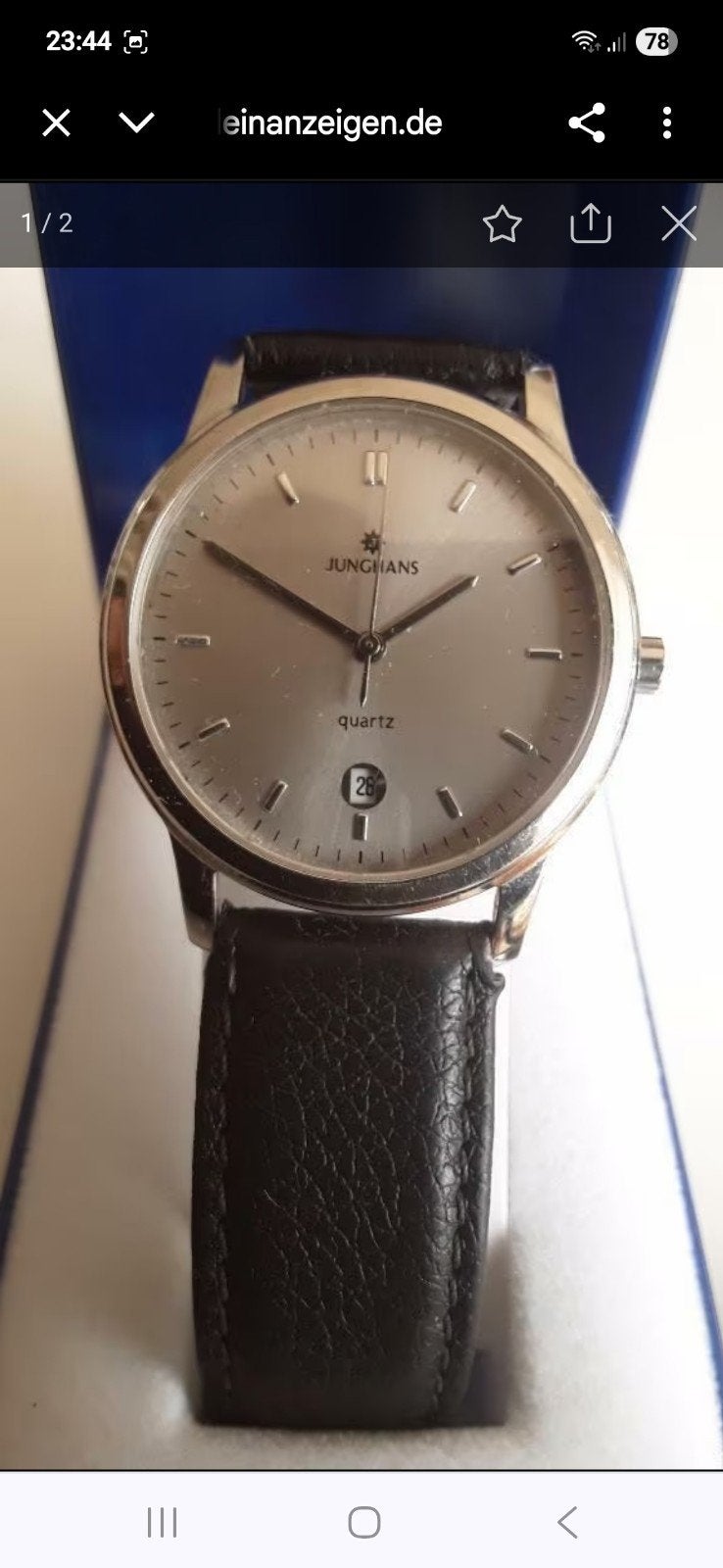 Junghans Quartz Polshorloge - Zo goed als nieuw, Ophalen of Verzenden