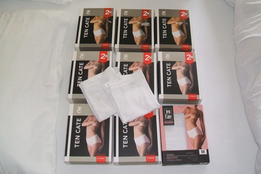20 NIEUWE Ten Cate midi slips wit mt. 40 in verpakking, Ten Cate, Ophalen of Verzenden, Wit, Slip