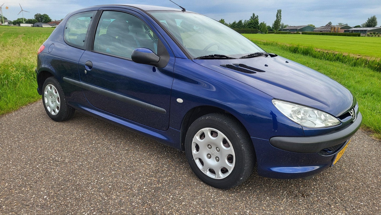 Peugeot 206 1.4 X-line 3D 2004 Blauw Met Nieuwe Apk !!, Voorwielaandrijving, Euro 5, 4 cilinders, Blauw