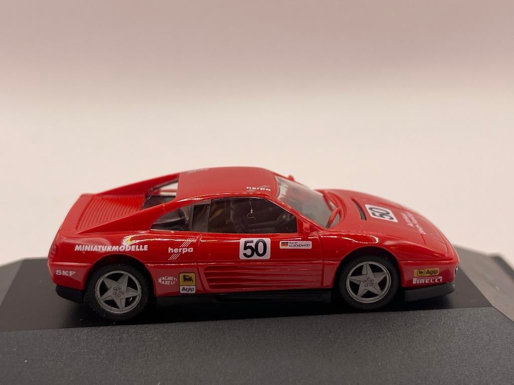 Herpa Ferrari 348 tb - Rainer Klockenhoff 1:87 H0/HO, Ophalen of Verzenden, Zo goed als nieuw, Auto, Herpa
